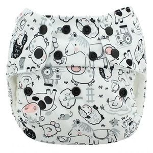 NWT One size simplex in organic cotton Old Mac Donald